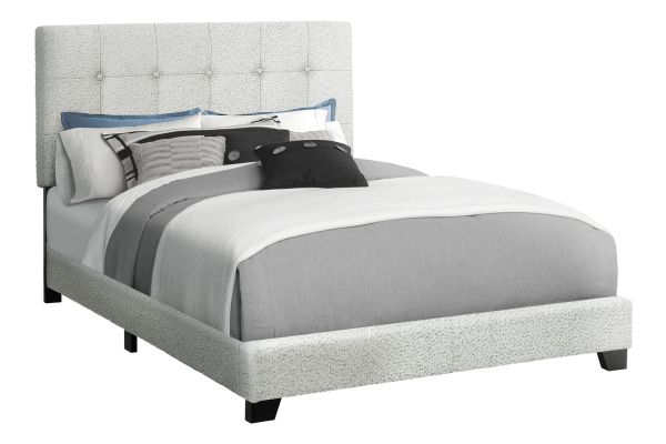 Monarch Specialties I 5801F - Full Size Upholstered Bed Frame
