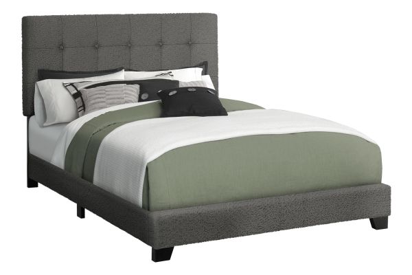 Monarch Specialties I 5803F - Full Size Upholstered Bed Frame