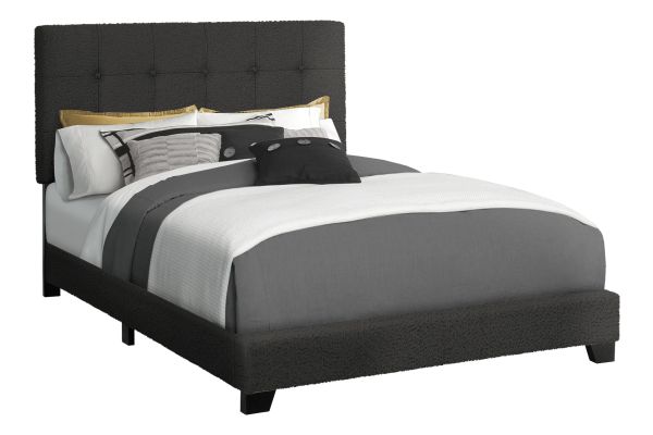 Monarch Specialties I 5805F - Full Size Upholstered Bed Frame