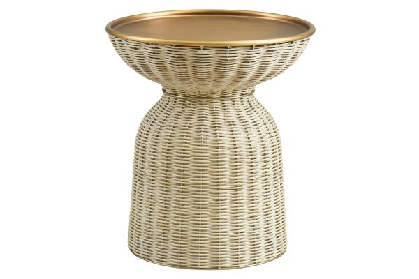 Lazaro Round Rattan Side Table by Modway