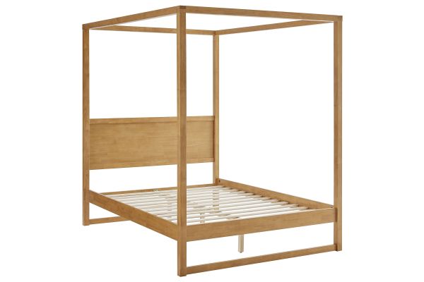 Alva Queen Wood Canopy Platform Bed by Modway