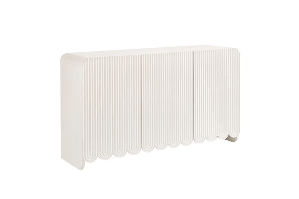 Dahlia Fluted and Scalloped Sideboard Storage Cabinet by Modway