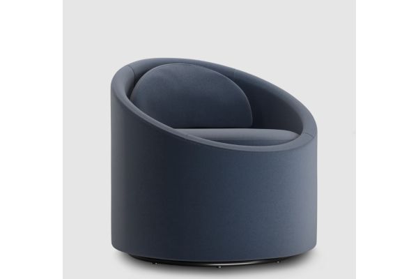 Gere Denim Swivel Chair 