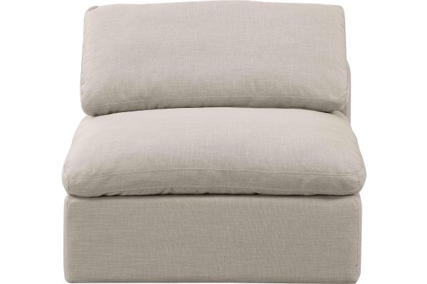 Indulge Beige Armless Chair