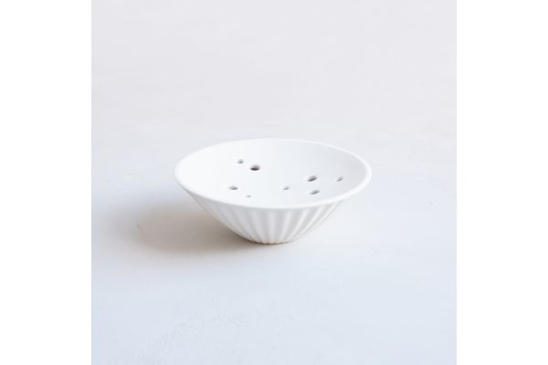 Ceramic Pleated Flower Vase