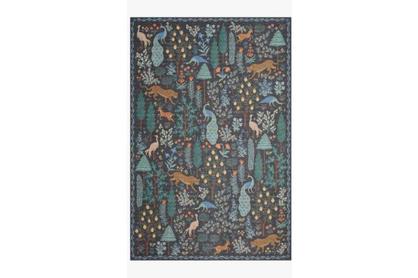 Menagerie Forest Black 5 x 7 Area Rug