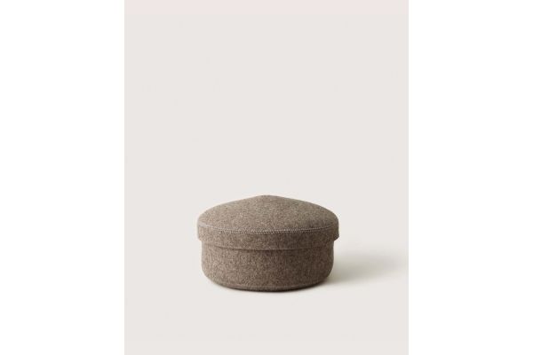 Merino Wool Medium Bin w/ Lid - Ash Brown