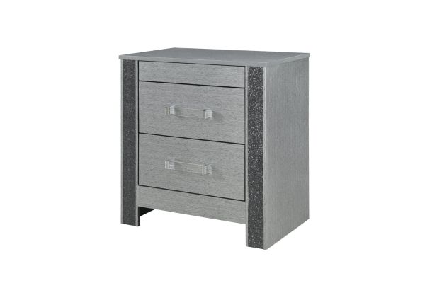 Logan Silver Nightstand
