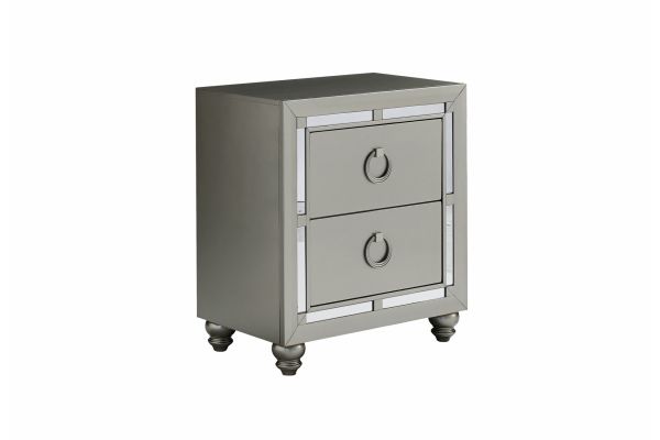 Riley Silver Nightstand