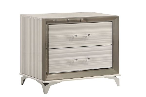 Zambrano White Nightstand