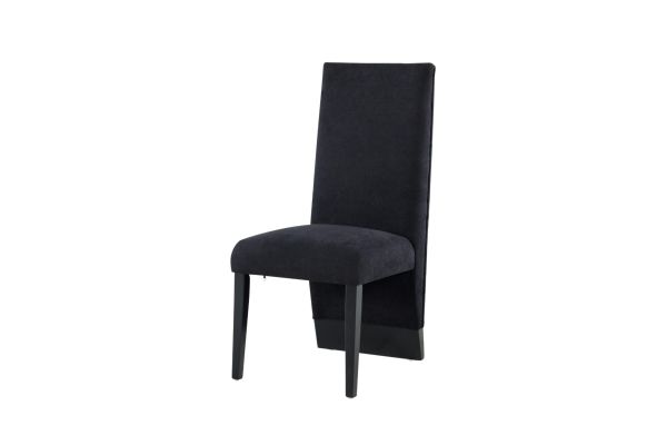 Global Furniture USA Black Velvet Dining Chairs Set of 2 - D12DC-BLK-N