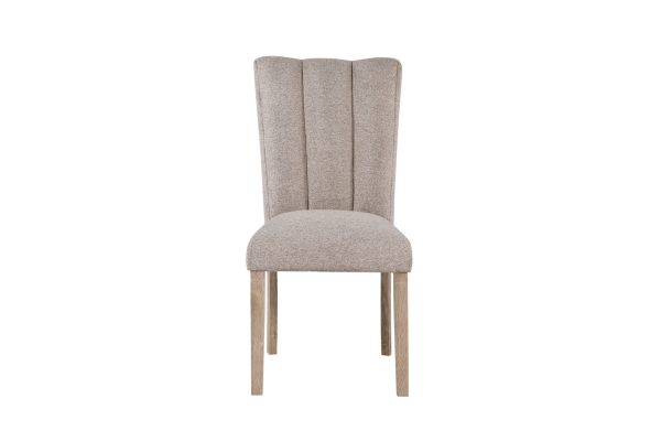 Global Furniture USA Set of Two Beige Upholstered Dining Chairs - D8683DC-BEIGE-N