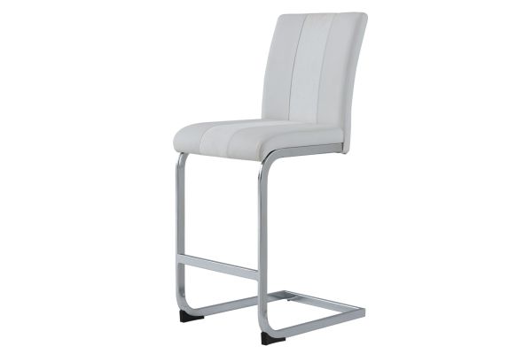 Global Furniture USA Set of Four Armless White Bar Stools - D915BS-WHT