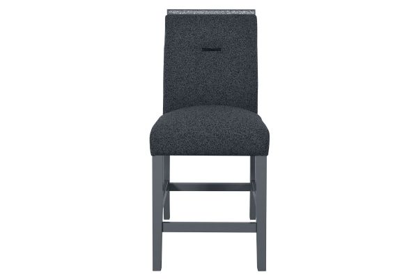 Global Furniture USA Monaco Dark Grey Bar Stool Set of Two - MONACO-BS-DARK GREY-N