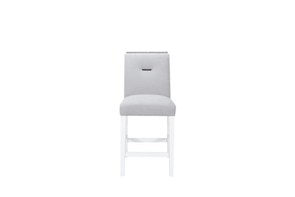 Monaco Grey/White Bar Stool Set Of 2