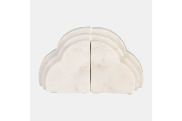 Marble Rainbow Bookends