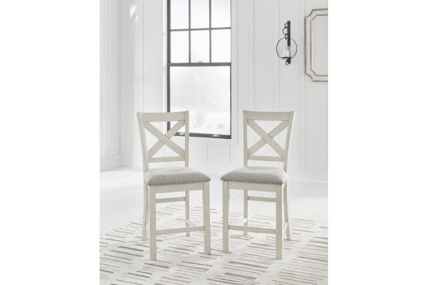 Robbinsdale Counter Height X-Back Barstool (Set of Two)