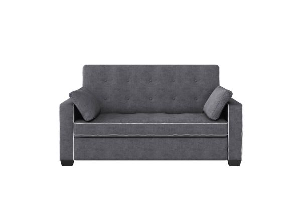 Serta Atherton Queen Convertible Sofa in Charcoal