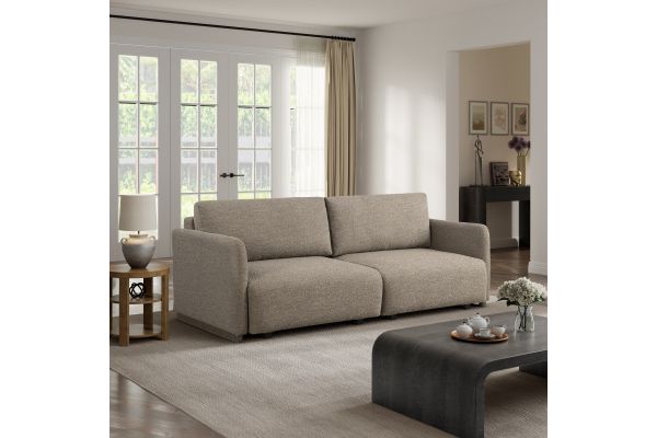Serta Tyler Convertible Sofa in Brown