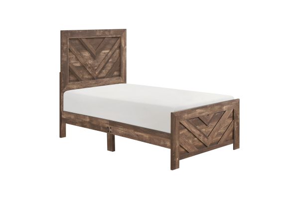 Corbin Twin Bed - Brown