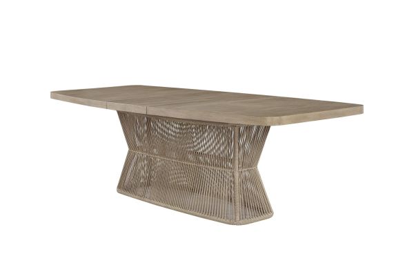 Trilogy Rope Pedestial Dining Table - Toffee