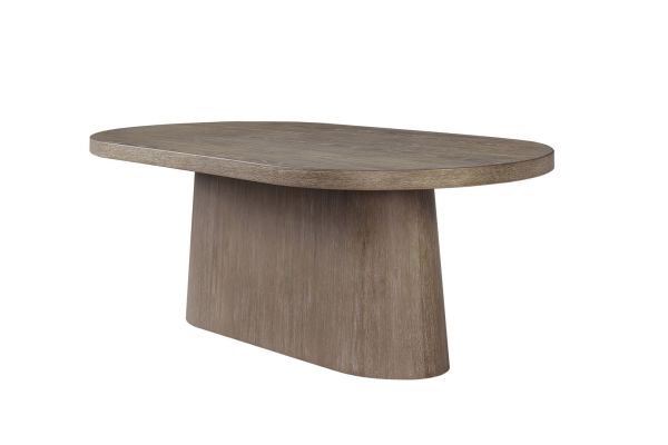 Trilogy Oval Pedestal Table - Cocoa