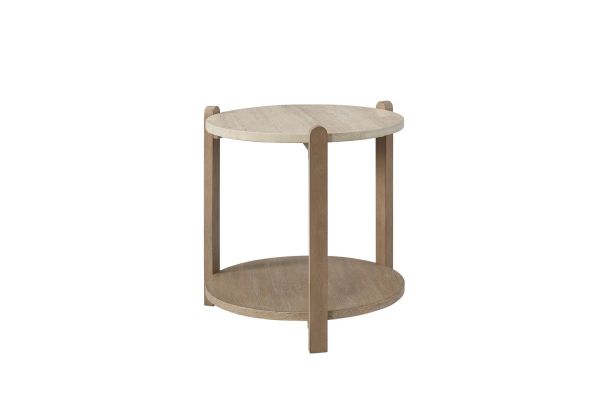 Trilogy Stone Top End Table - Toffee