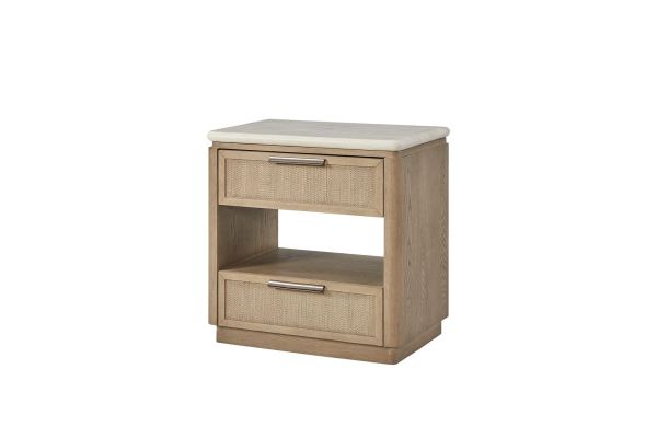 Trilogy Two Drawer Nightstand with Rope Fronts