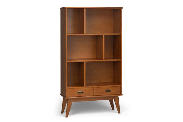 Draper Mid Century Wide Bookcase and Storage Unit