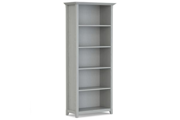 Amherst 30-inch 5 Shelf Bookcase - Fog Grey