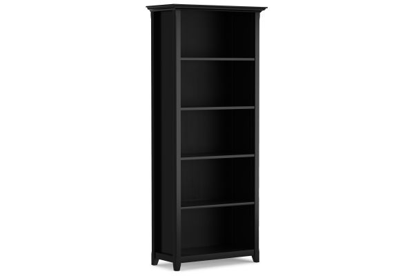 Amherst 30-inch 5 Shelf Bookcase - Black