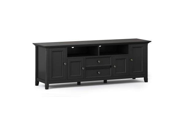 Amherst 72 inch Wide TV Media Stand - Black