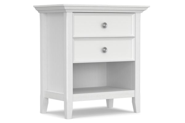 Amherst Bedside Table - White