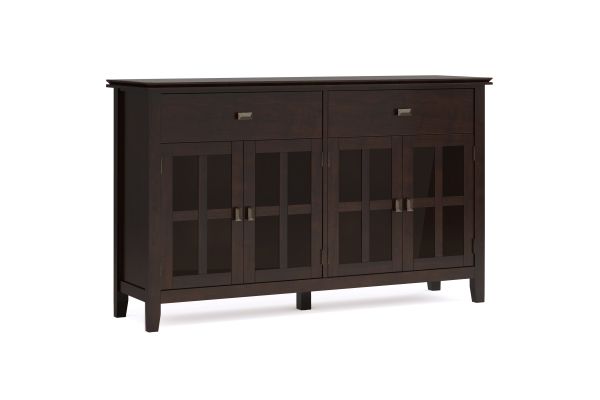 Artisan Large 4 Door Sideboard Buffet - Dark Chesnut Brown