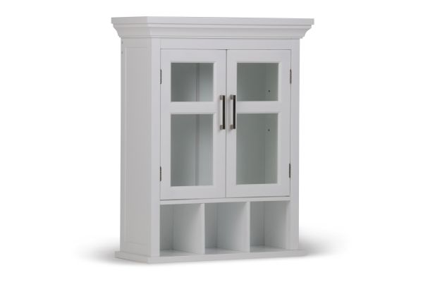 Avington Two Door Wall Cabinet with Cubbies
