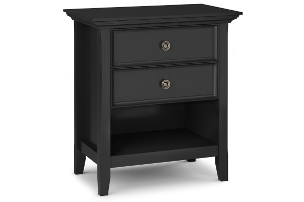 Amherst Bedside Table - Black