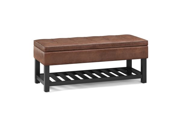 Cosmopolitan Storage Ottoman Bench with Open Bottom