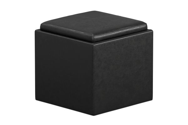 Rockwood Cube Storage Ottoman with Tray