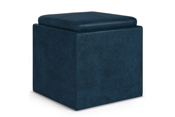 Rockwood Cube Storage Ottoman with Tray