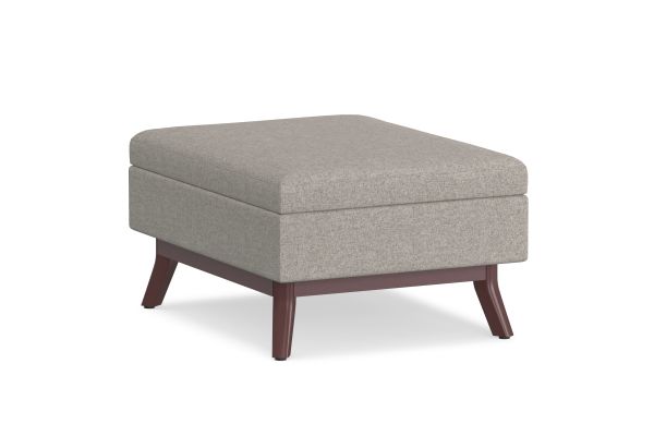 Owen Coffee Table Storage Ottoman - Cloud Grey