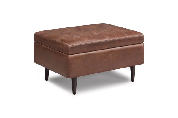 Shay Mid Century Small Coffee Table Storage Ottoman