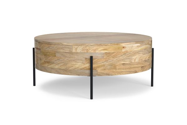 Rayburn Drum Coffee Table - Natural