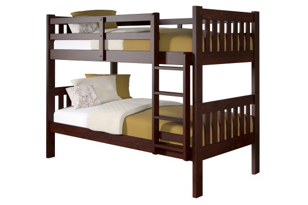 Palmer Brown Twin/Twin Bunk Bed 