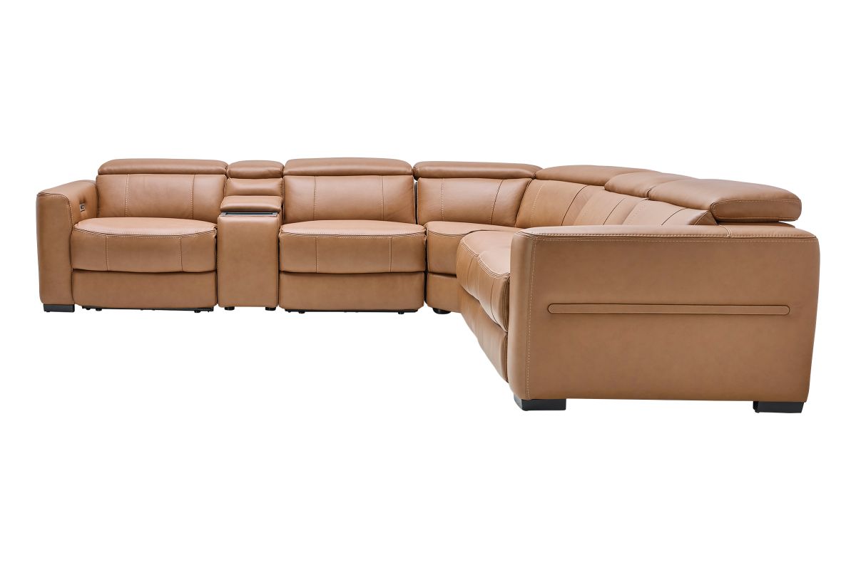 Ford 6-Piece Leather Dual Power Reclining Sectional 7