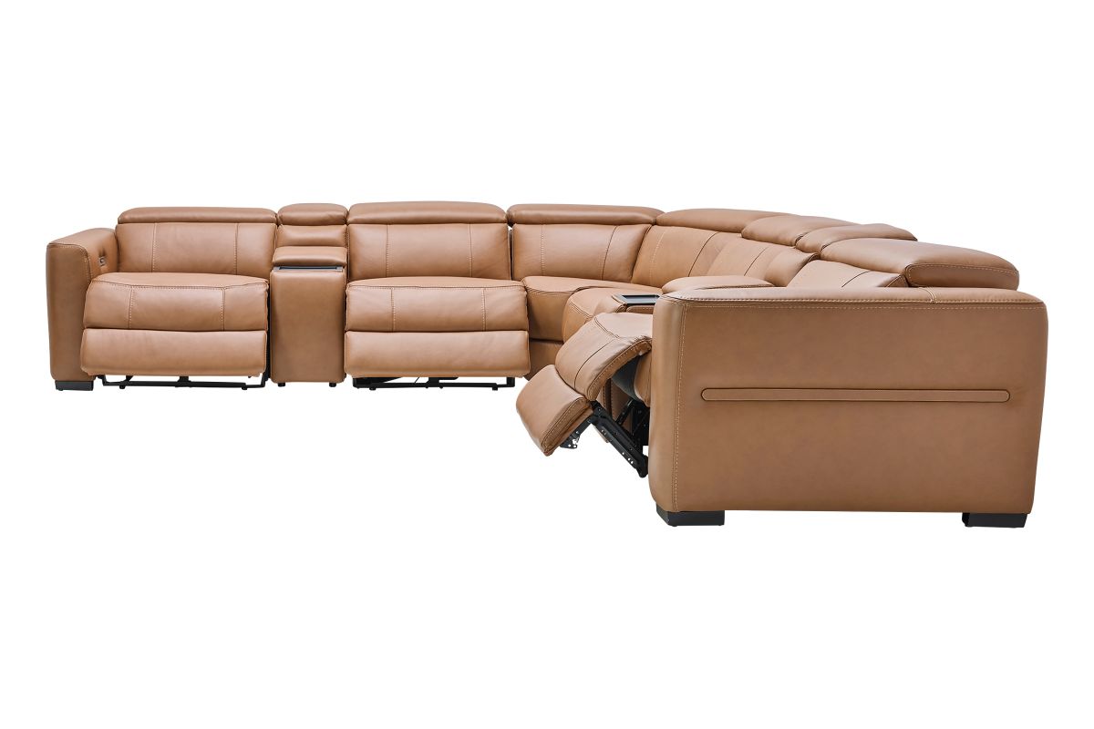 Ford 7-Piece Leather Dual Power Reclining Sectional 9
