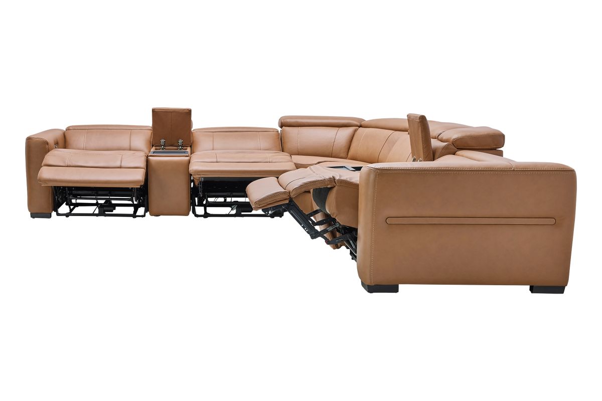 Ford 7-Piece Leather Dual Power Reclining Sectional 11