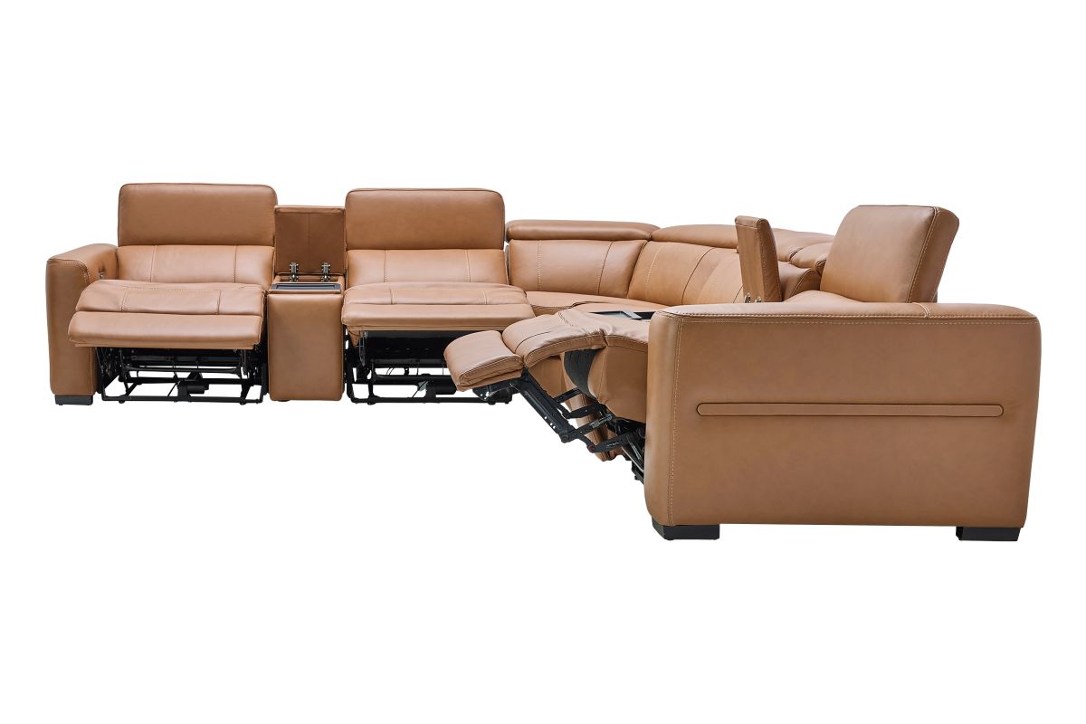 Ford 7-Piece Leather Dual Power Reclining Sectional 10