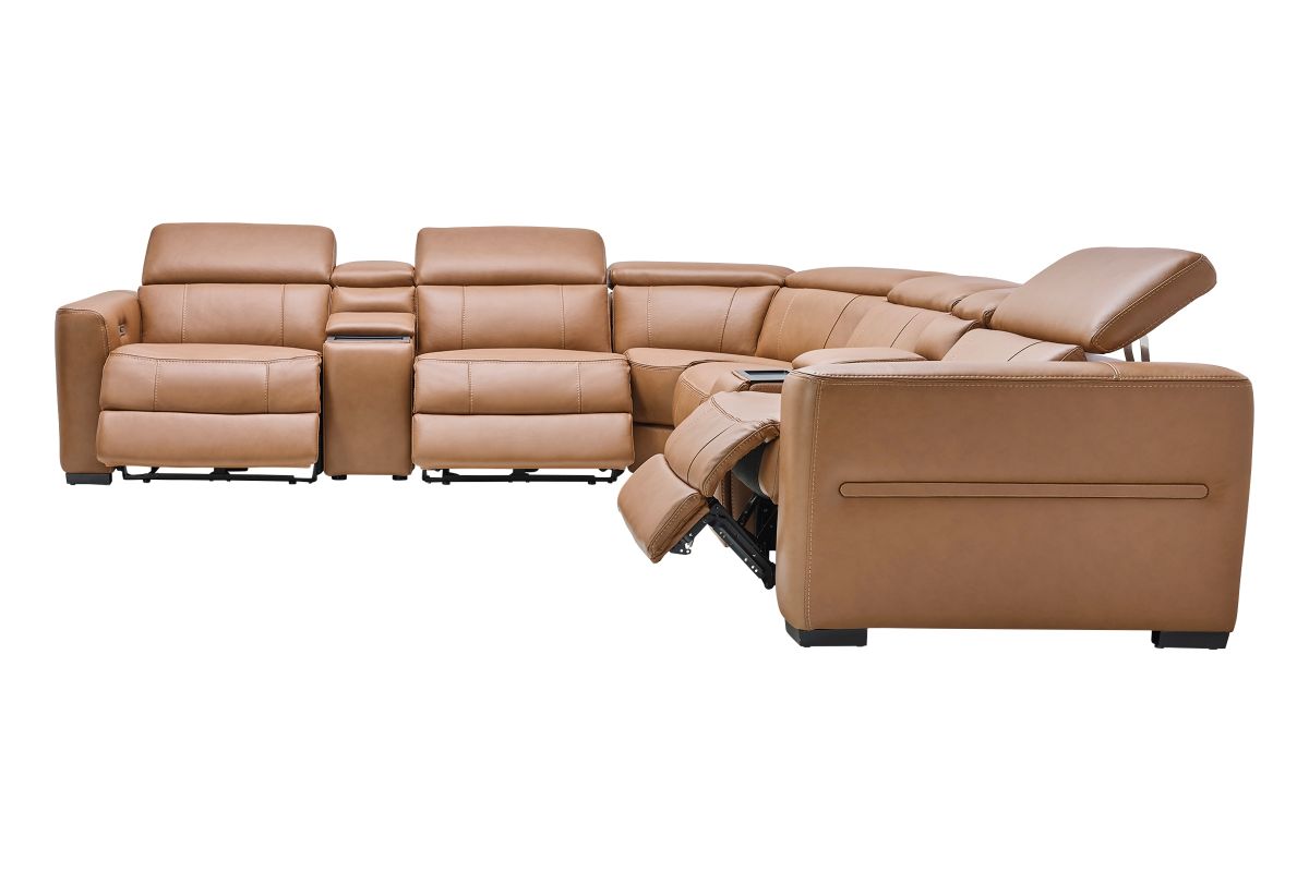 Ford 7-Piece Leather Dual Power Reclining Sectional 8