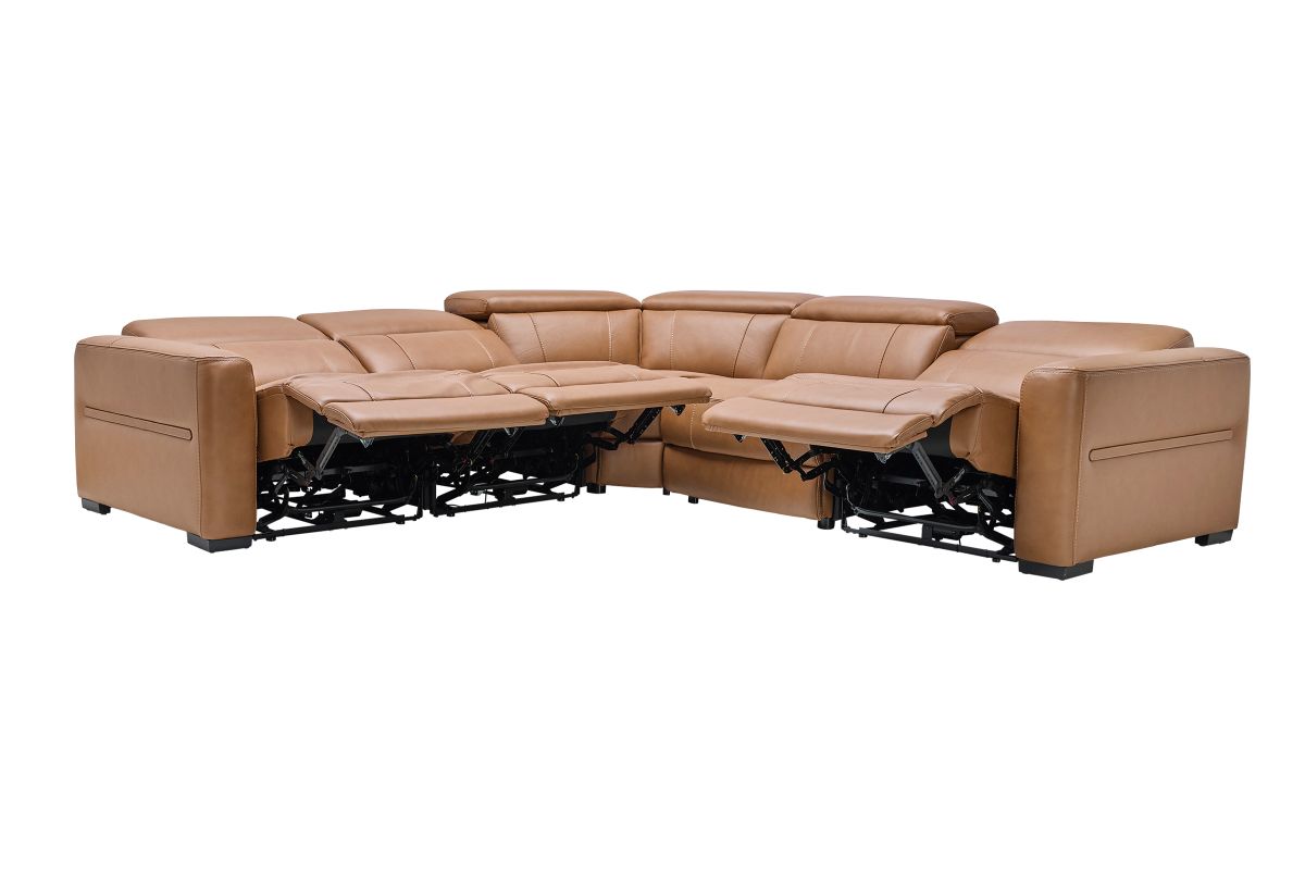 Ford 5-Piece Leather Dual Power Reclining Sectional 6