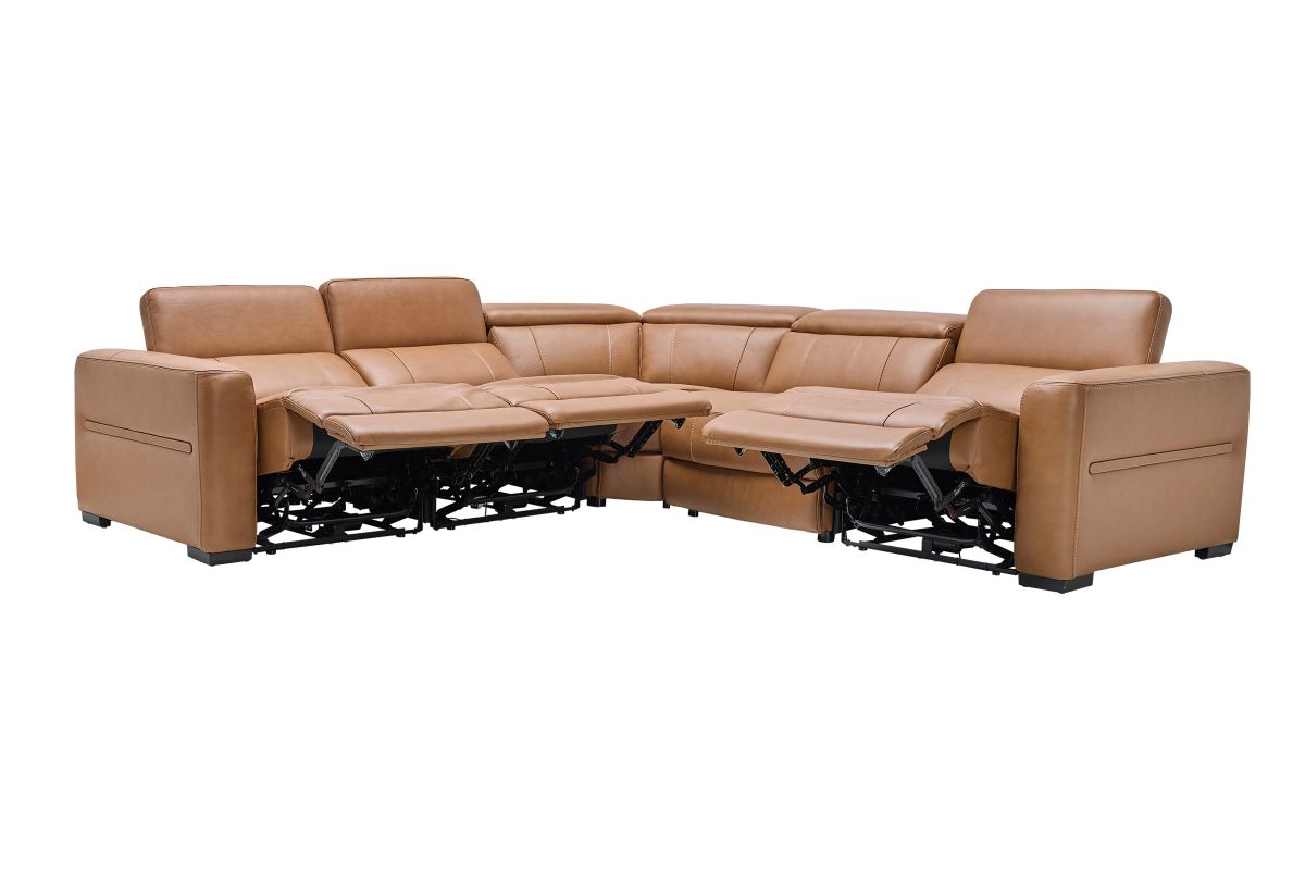 Ford 5-Piece Leather Dual Power Reclining Sectional 5